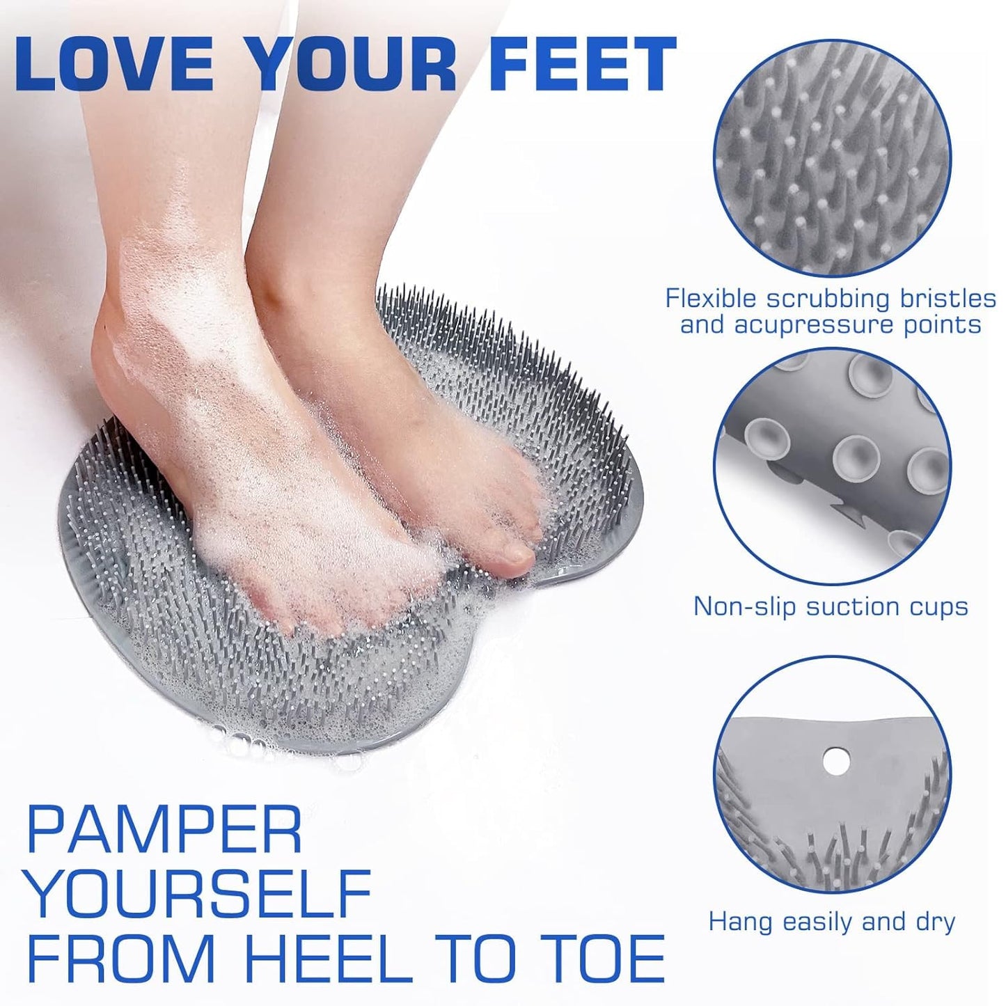 Shower Foot Scrubber Mat