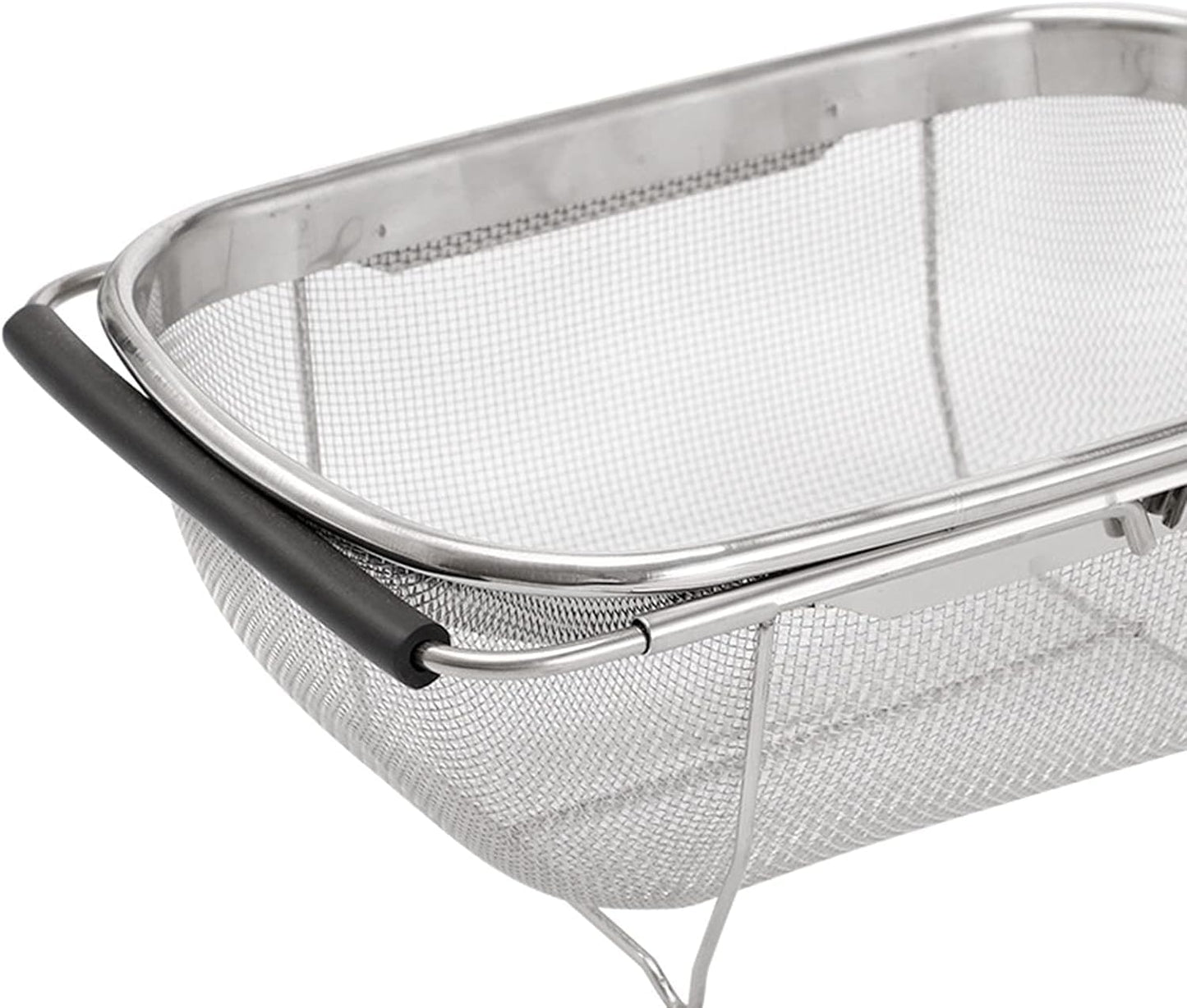 Strainer Sink Basket Stainless Steel Oval Colander Over The Sink Colander